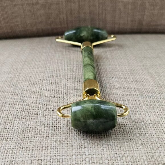 Jade Facial Roller Rajavenatiny Double Roller Small and Large Face Roller New - Picture 8 of 11